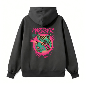 Neon Cat Classic Hoodie