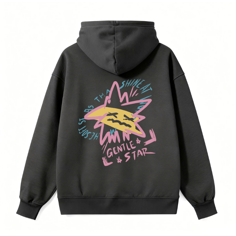 Neon Star Classic Hoodie - Image 3
